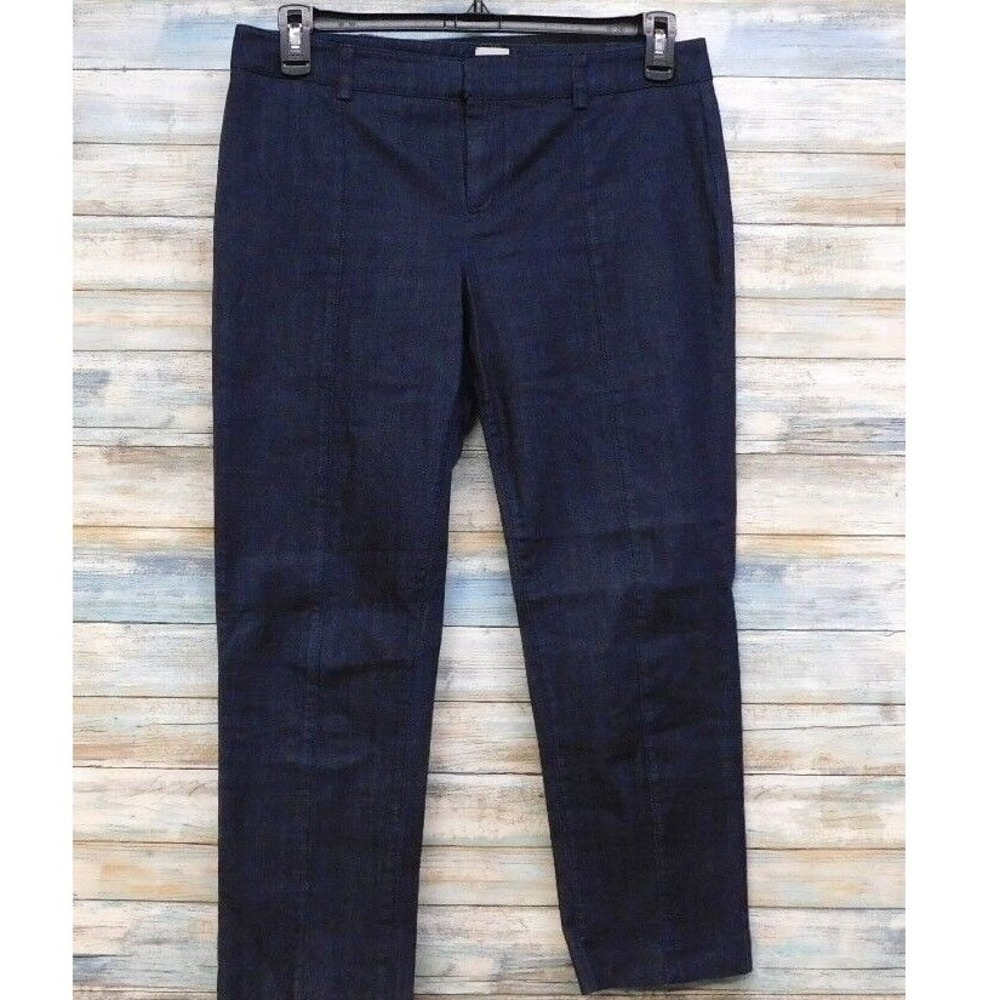 Ecru Women's Size 8 Dark‎ Wash Denim Capris Pants Cropped Ankle